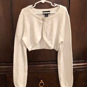EUC Ally B. Girls shrug silver size XL